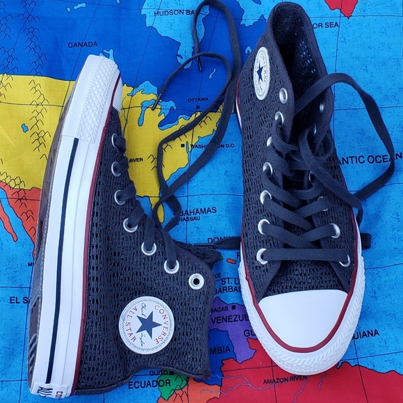 converse grey high tops womens
